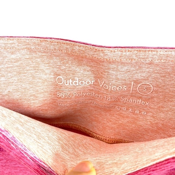 OUTDOOR Voices Warmup Color Block 7/8 Leggings in Barbie Pink - Picture 7 of 7